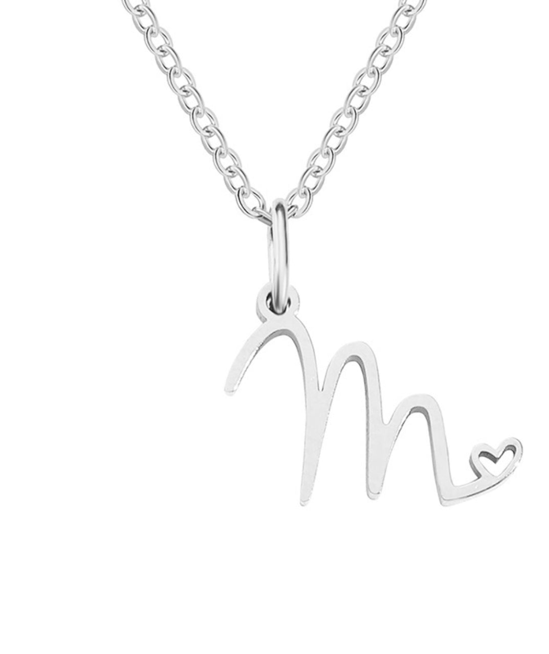 Letter Pendant Necklace