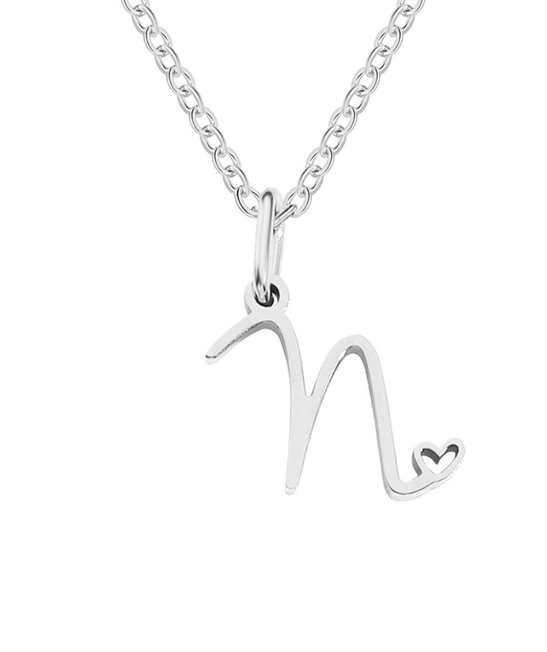 Letter Pendant Necklace