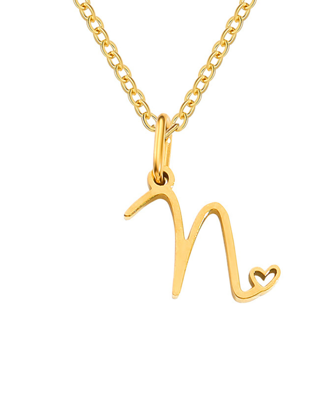 Letter Pendant Necklace