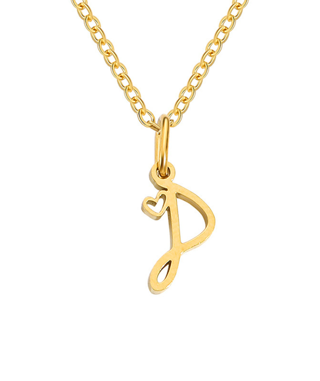 Letter Pendant Necklace