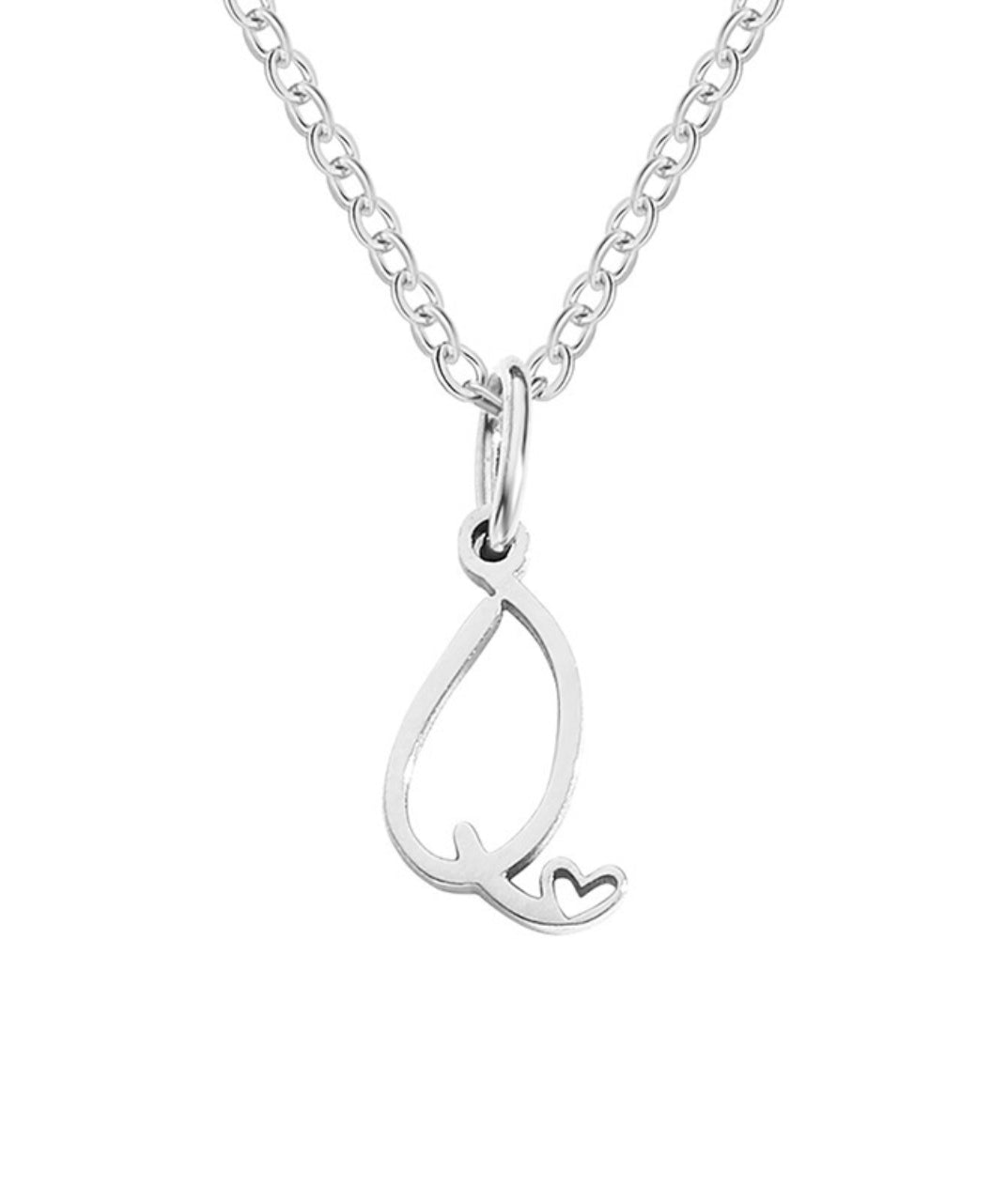 Letter Pendant Necklace