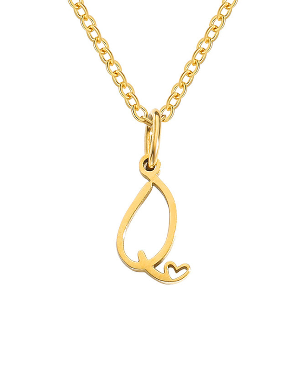 Letter Pendant Necklace