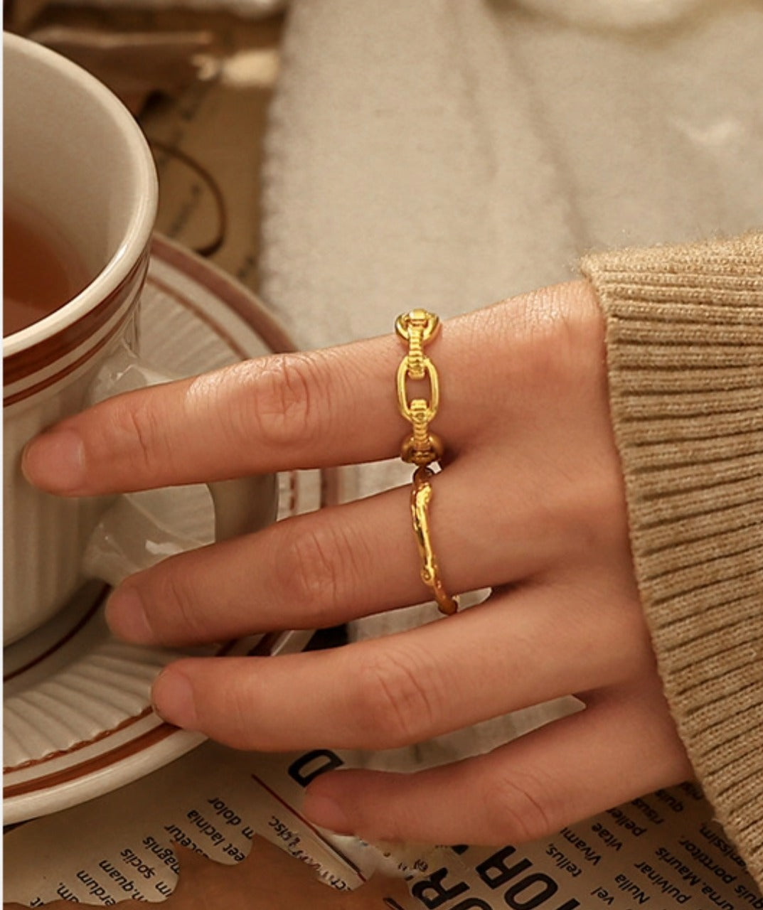 Sleek Open Stackable Ring