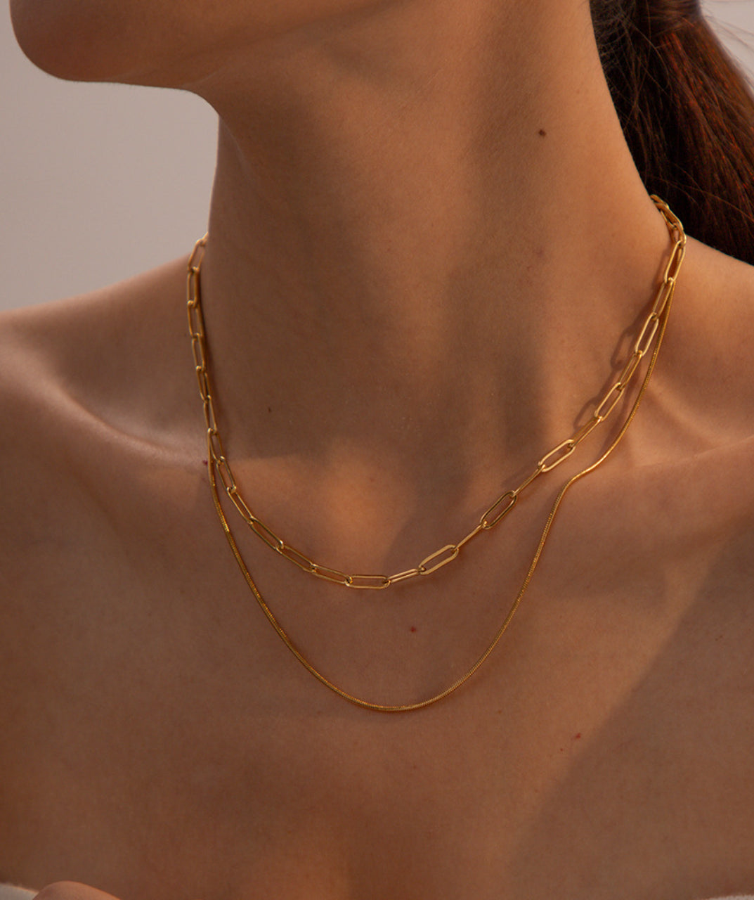 Layered Snake Chain Necklace