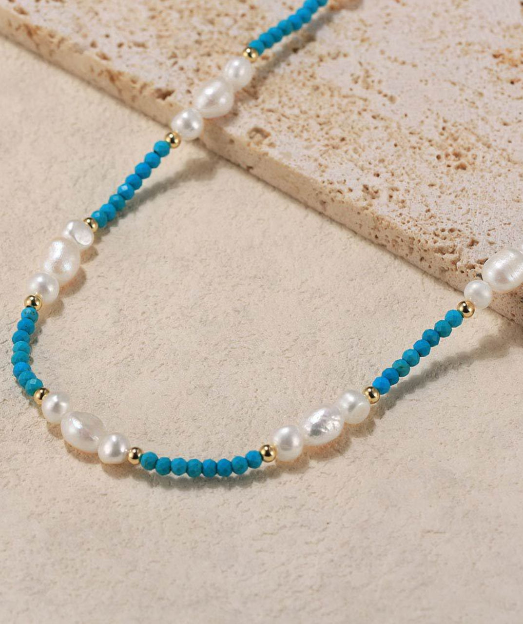 Turquoise Pearl Necklace