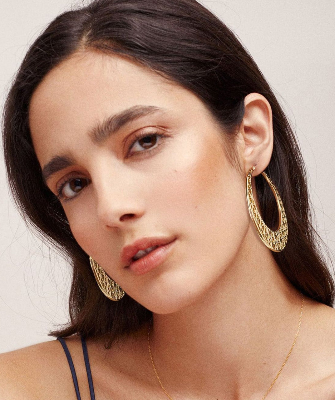 Hollow Round Hoop Earrings