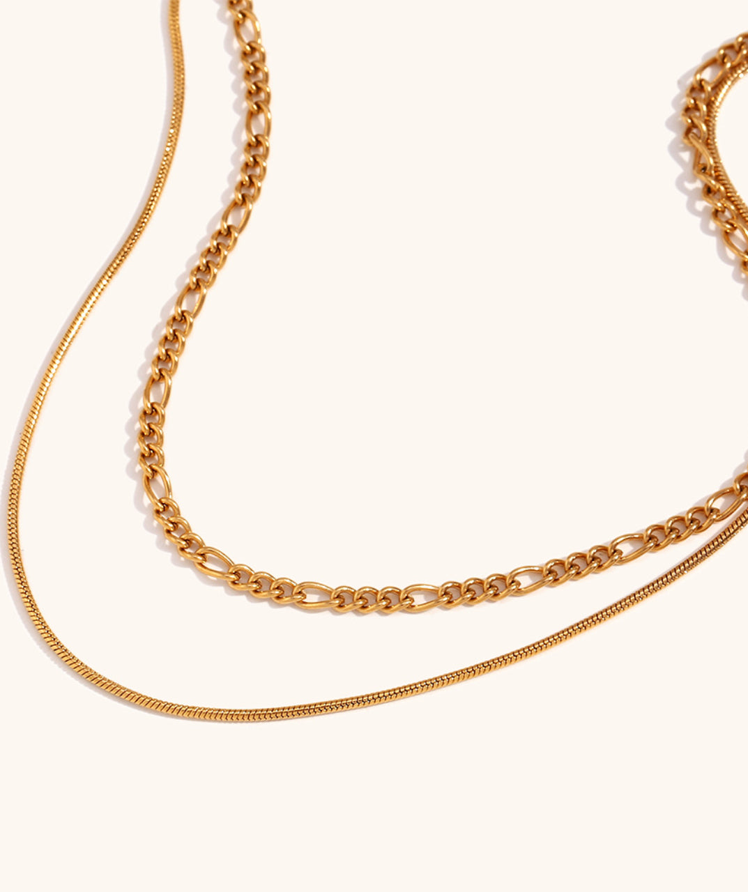 Layered Gold Chain Necklace