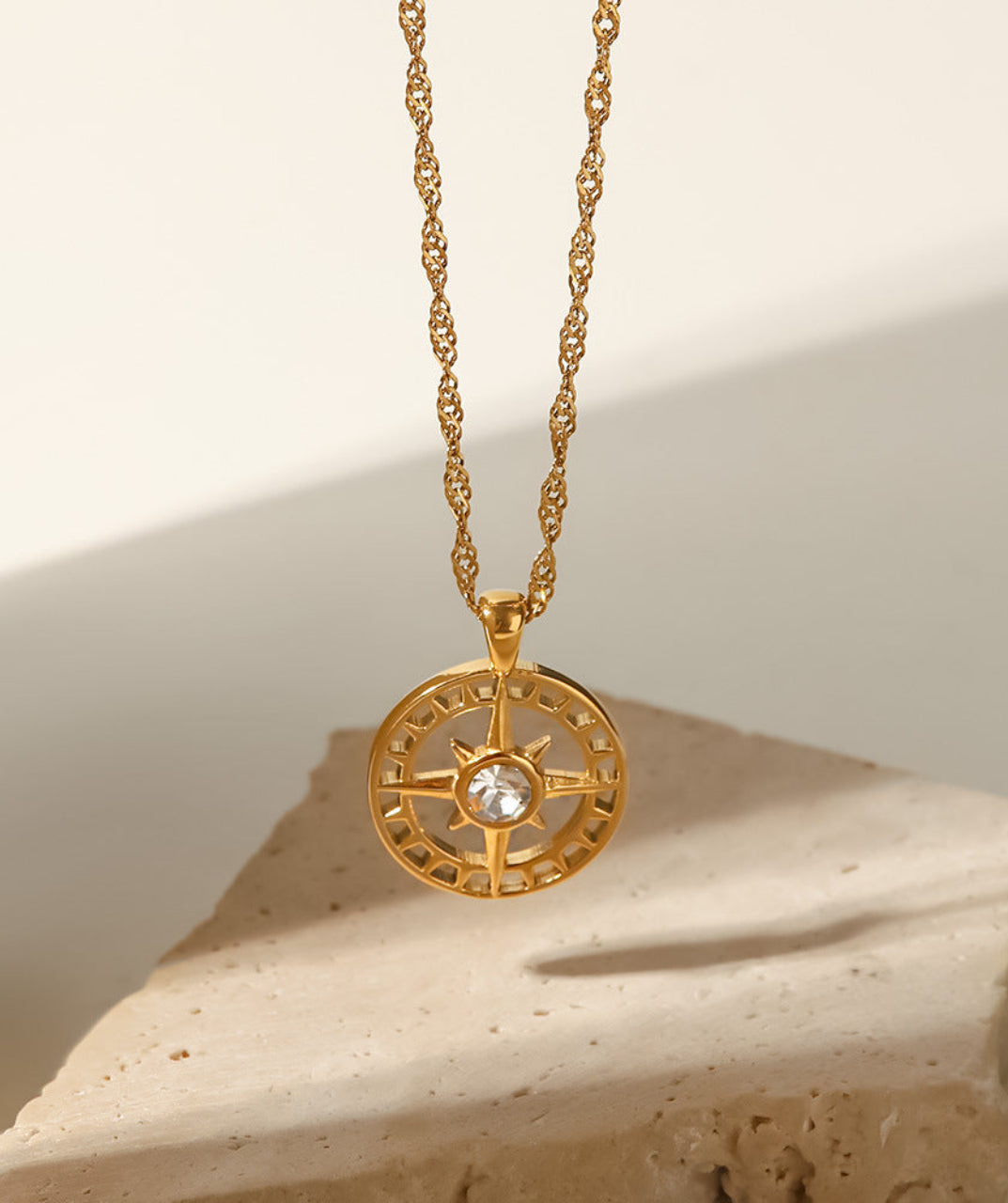 Octagonal Star Pendant Necklace