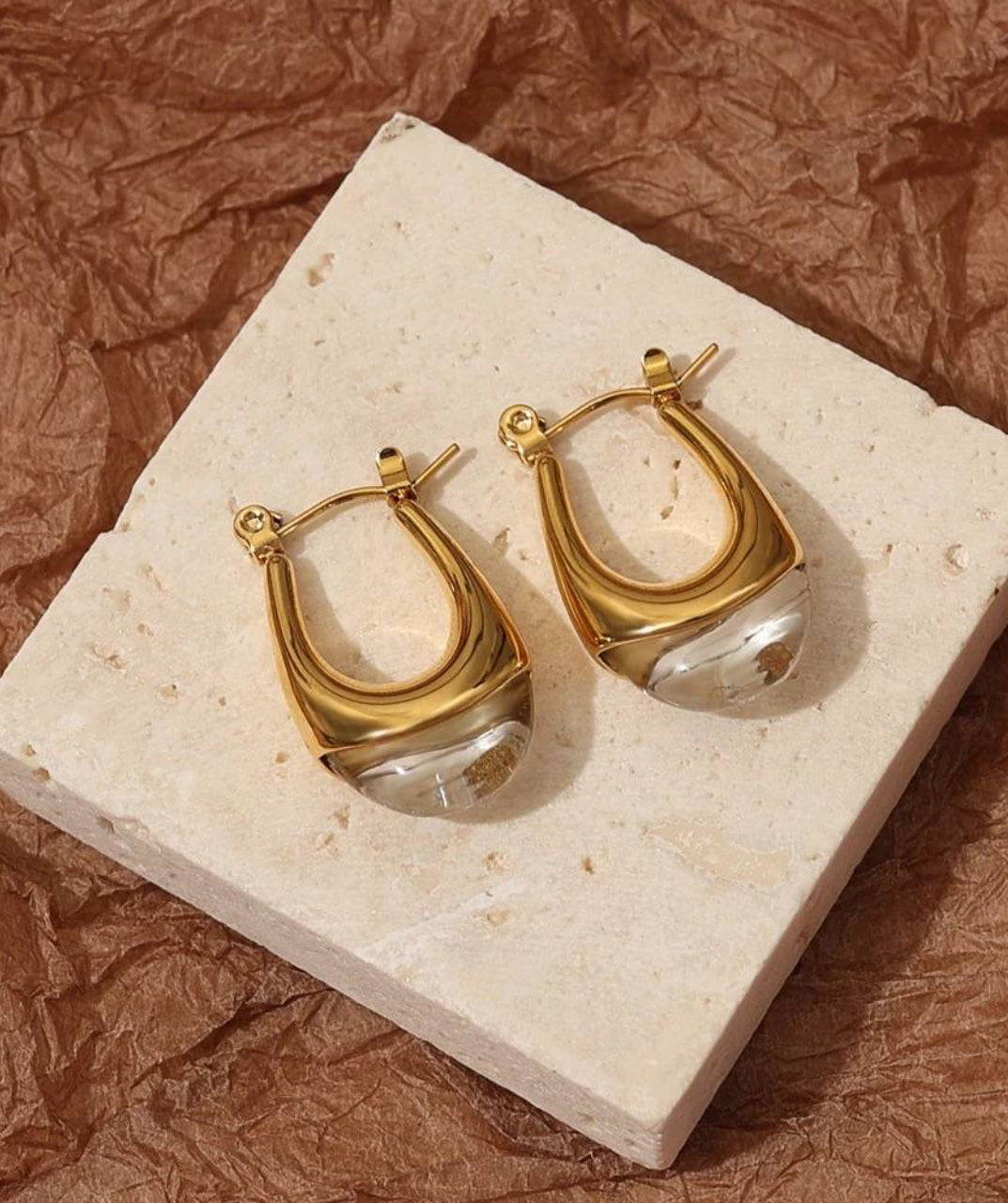 Gold Plated Hoop Earrings