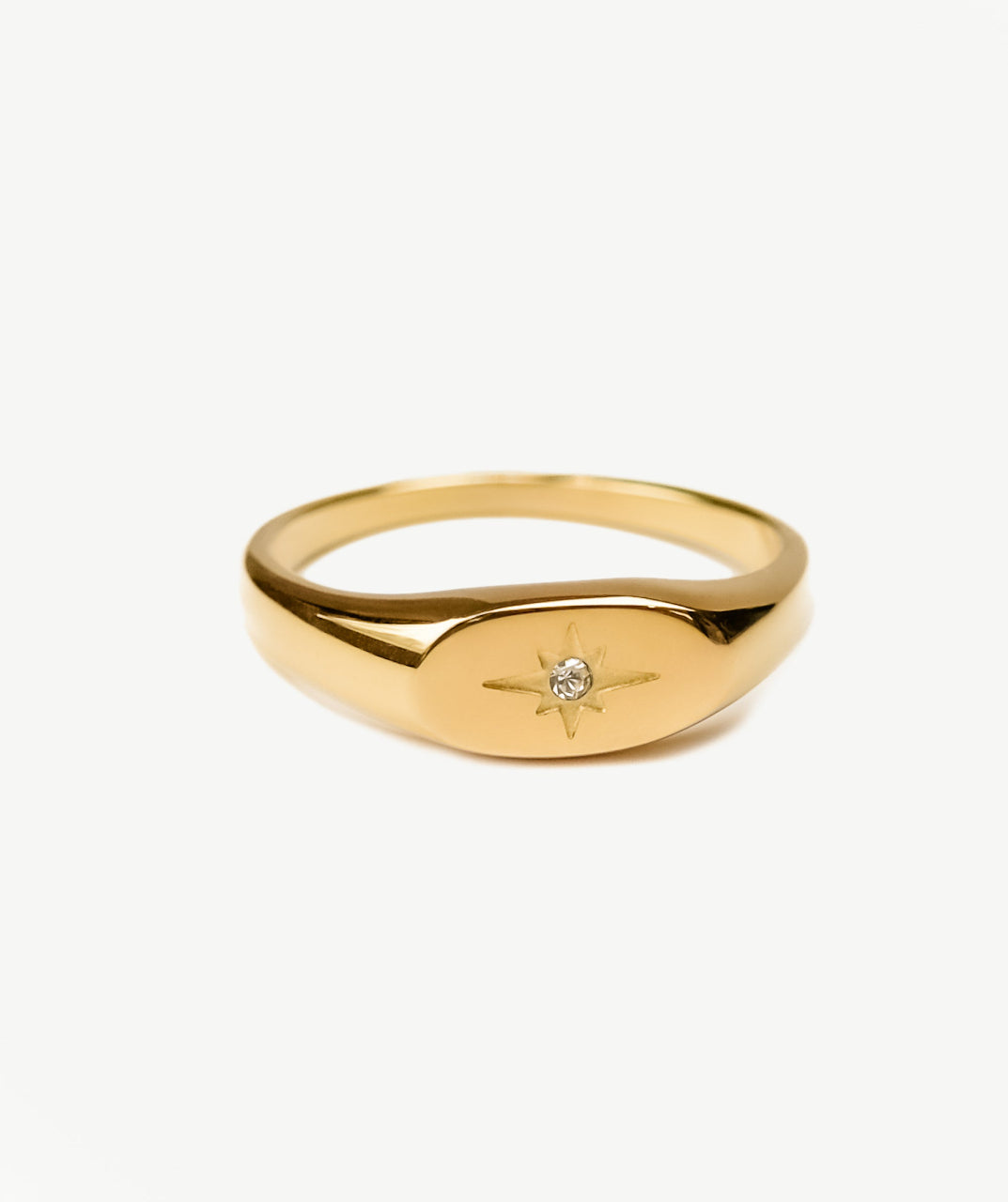 Octagonal Star Signet Ring