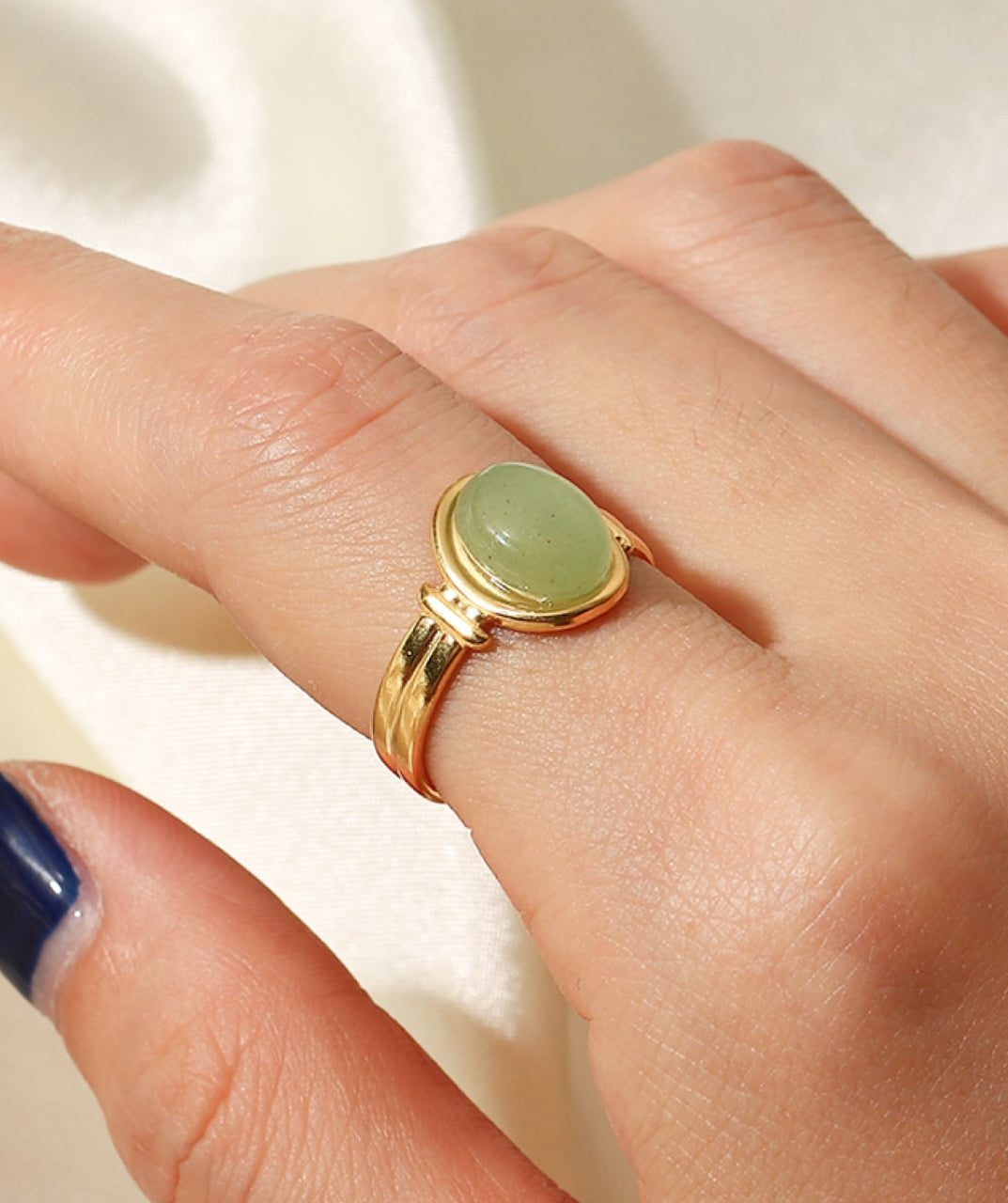 Vintage Green Stackable Ring