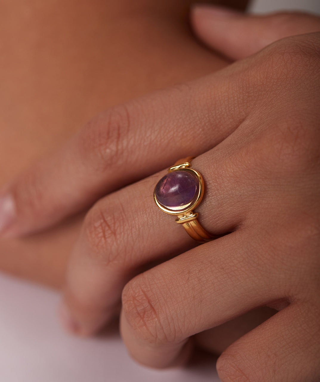 Vintage Purple Stackable Ring