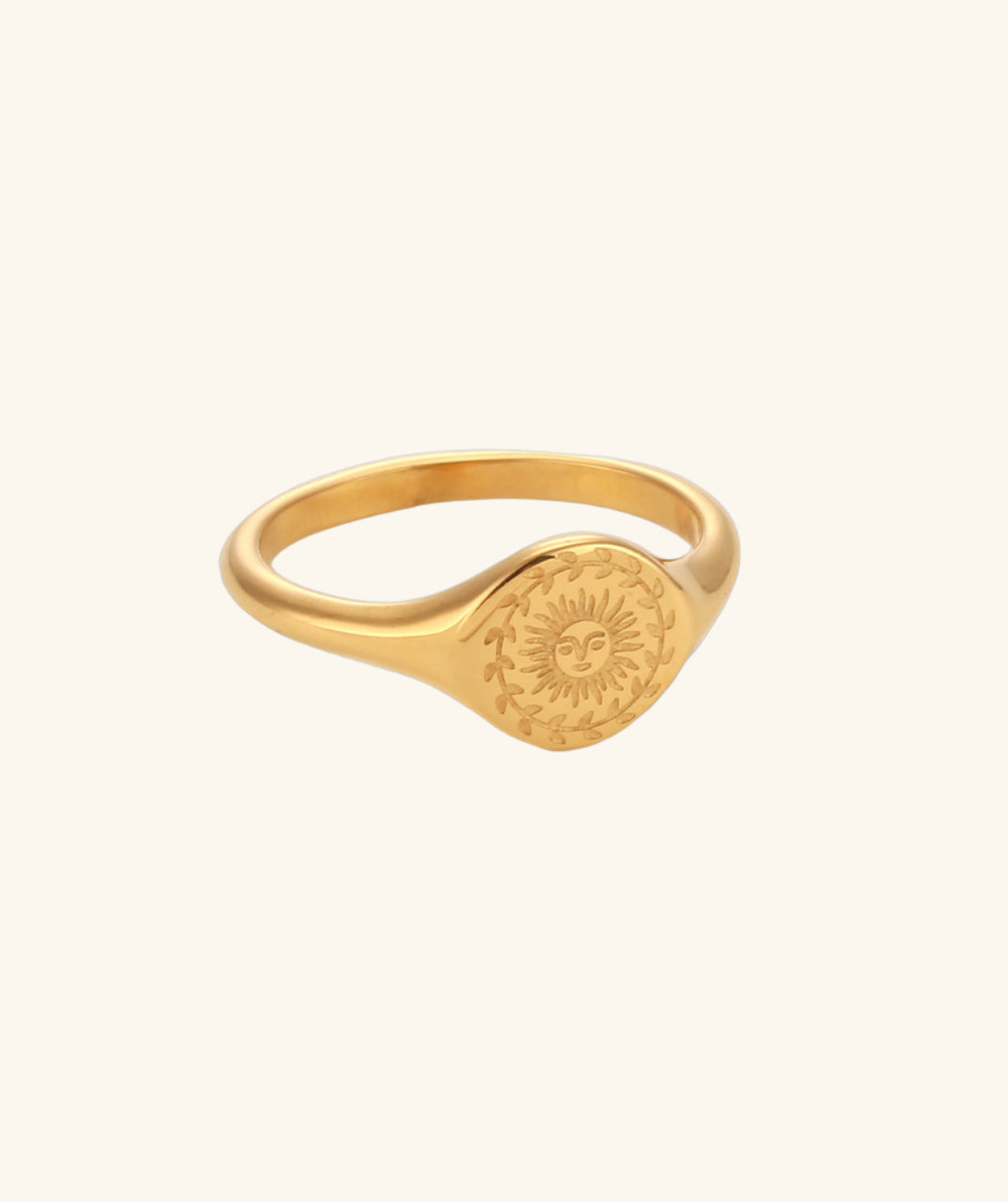 Patterned Signet Ring