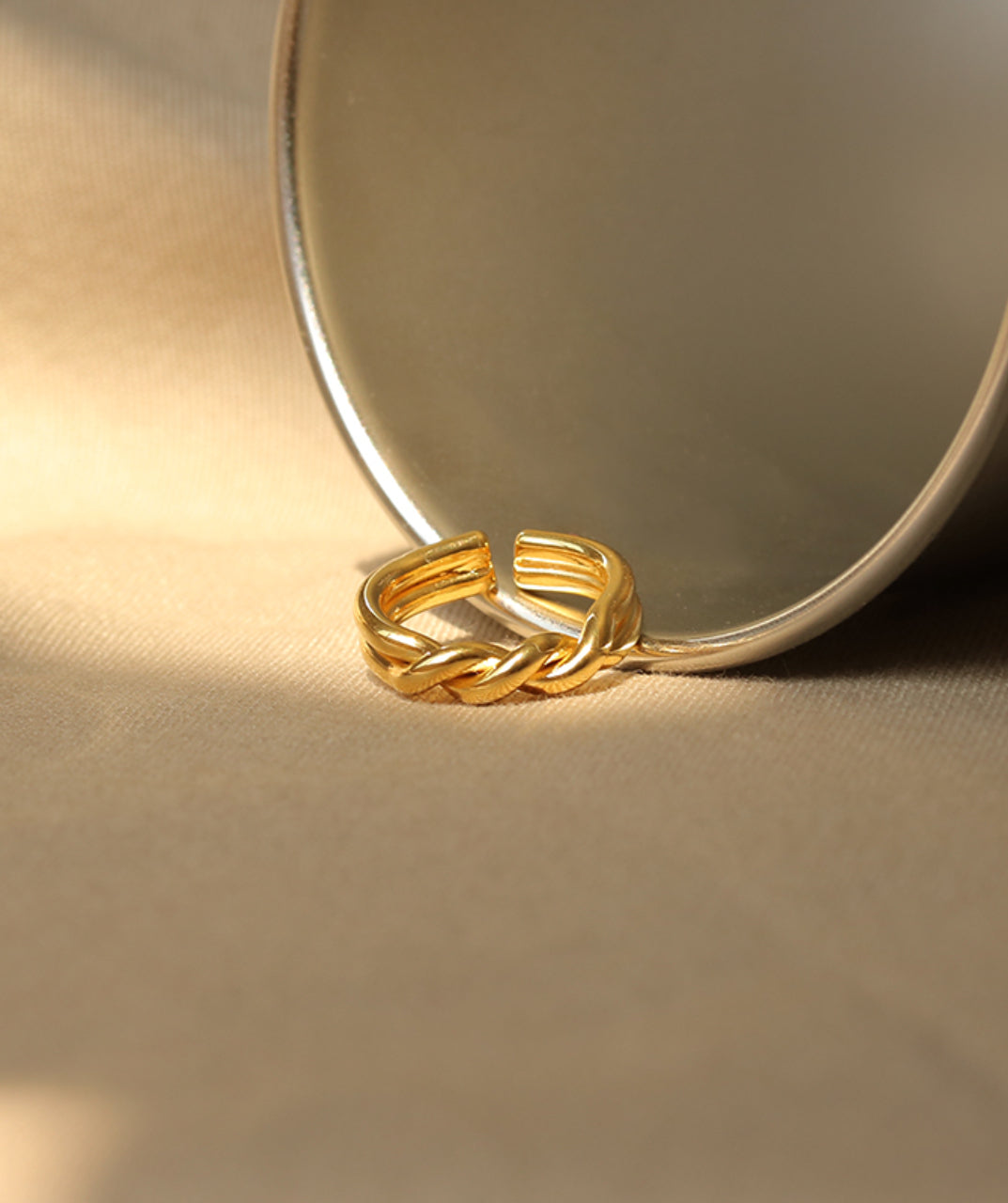 Entwined Brass Ring