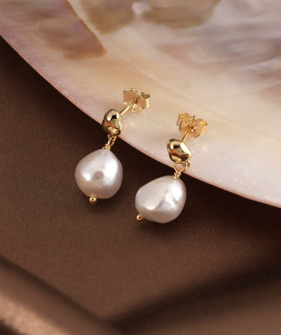 Pearl Stud Earrings