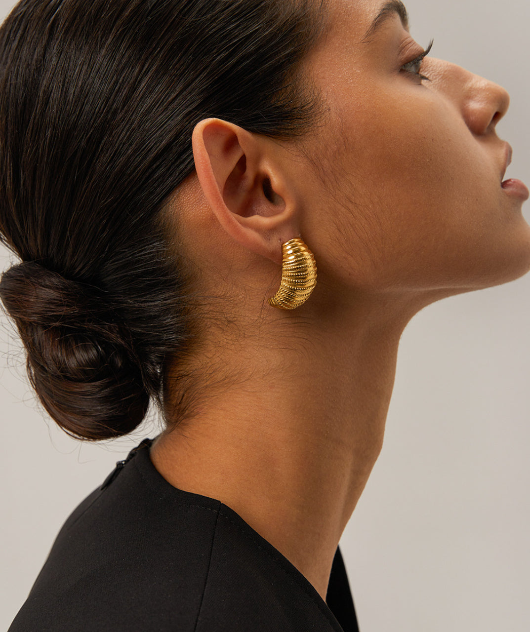 Gold-Plated Hoop Earrings