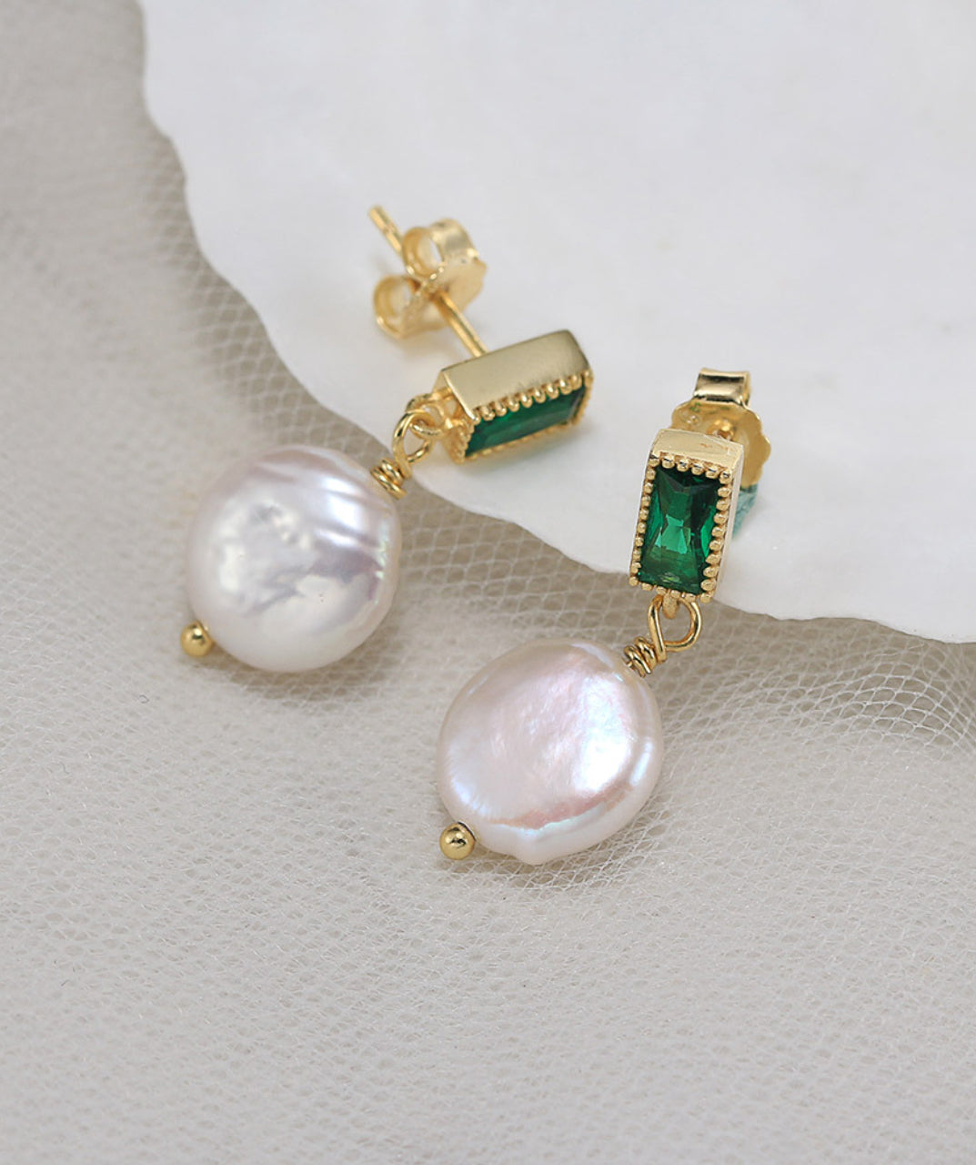 Baroque Pearl Drop Earrings