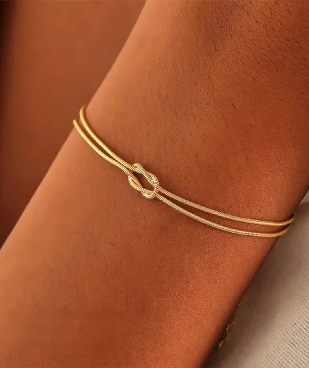 Knot Snake Chain Bracelet