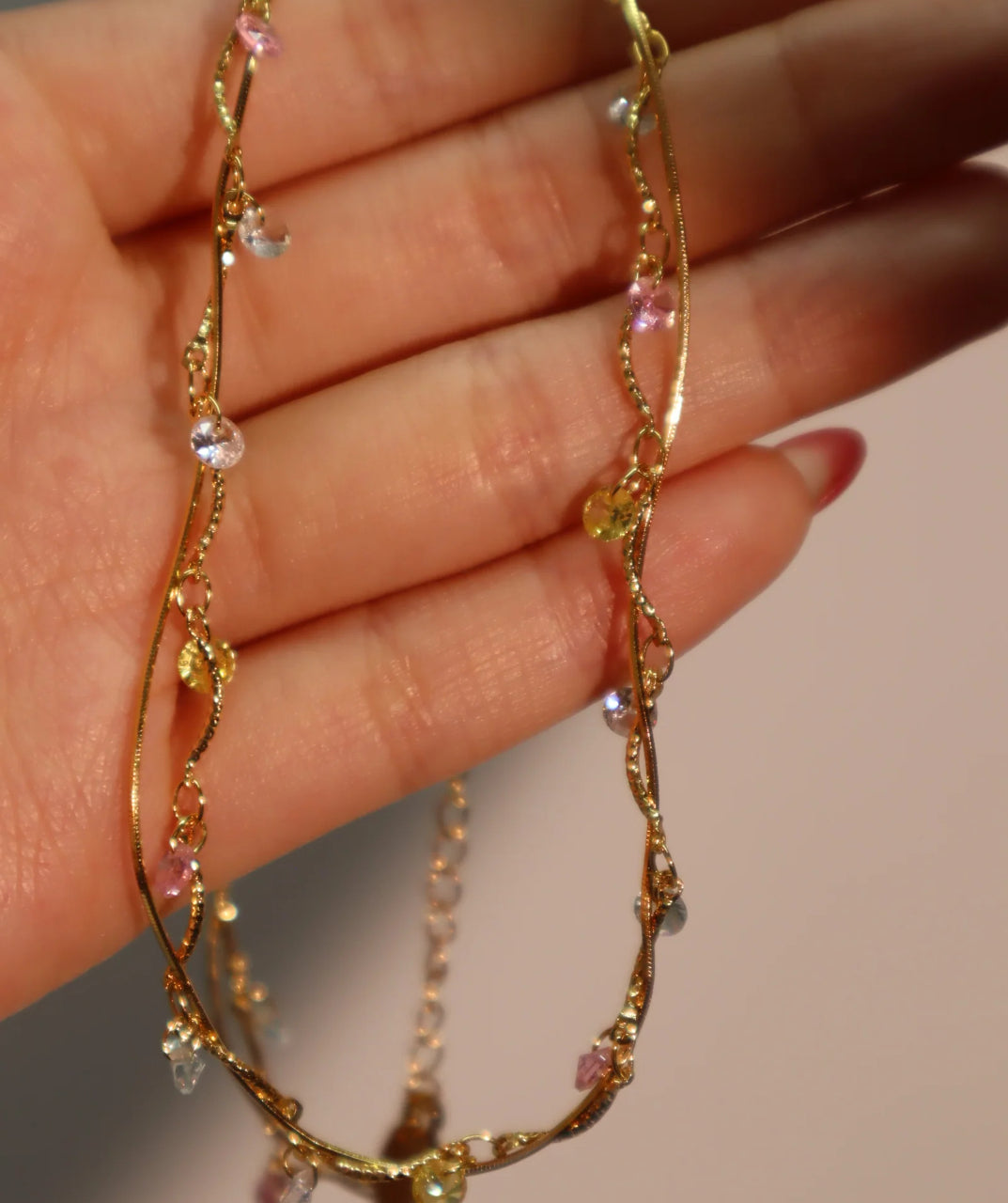 Zircon Interwoven Necklace