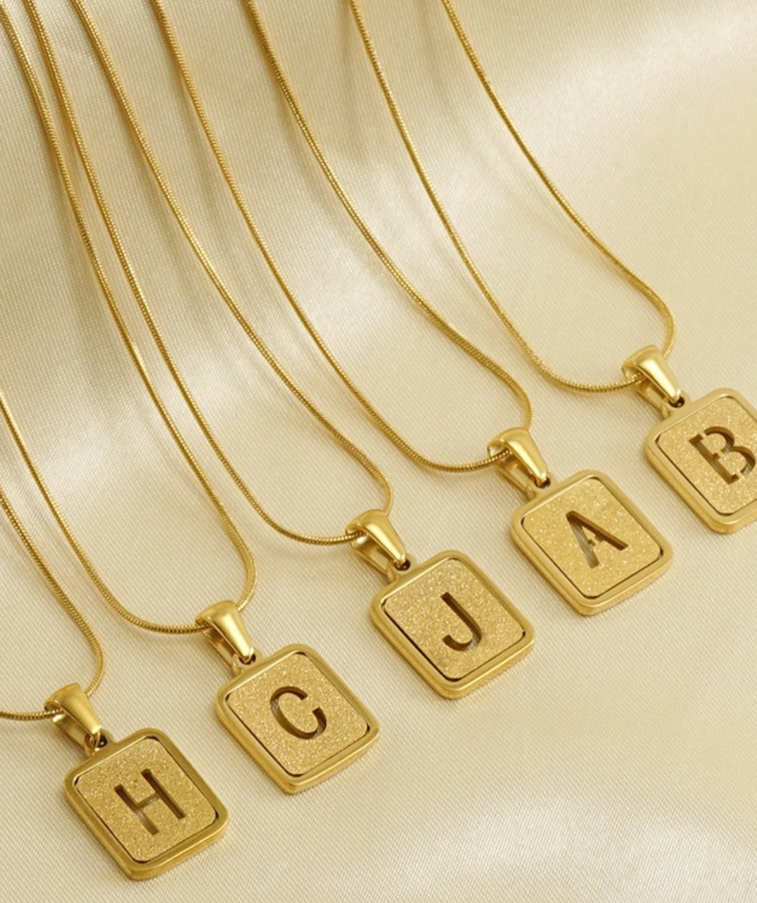 Letter Pendant Necklace