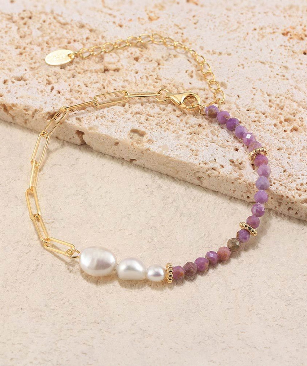 Pearl Purple Mica Bracelet