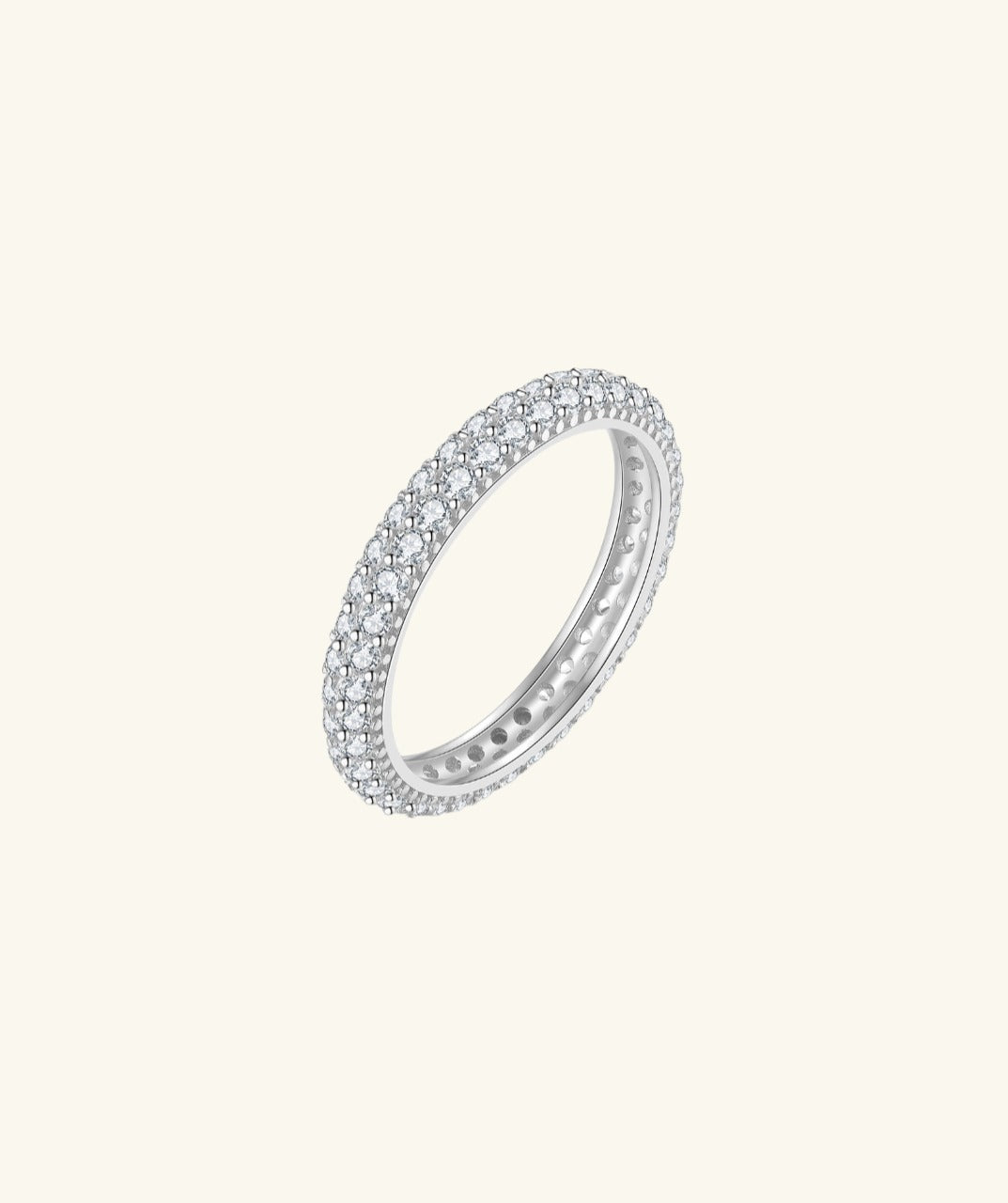 Pave Gold Stackable Ring