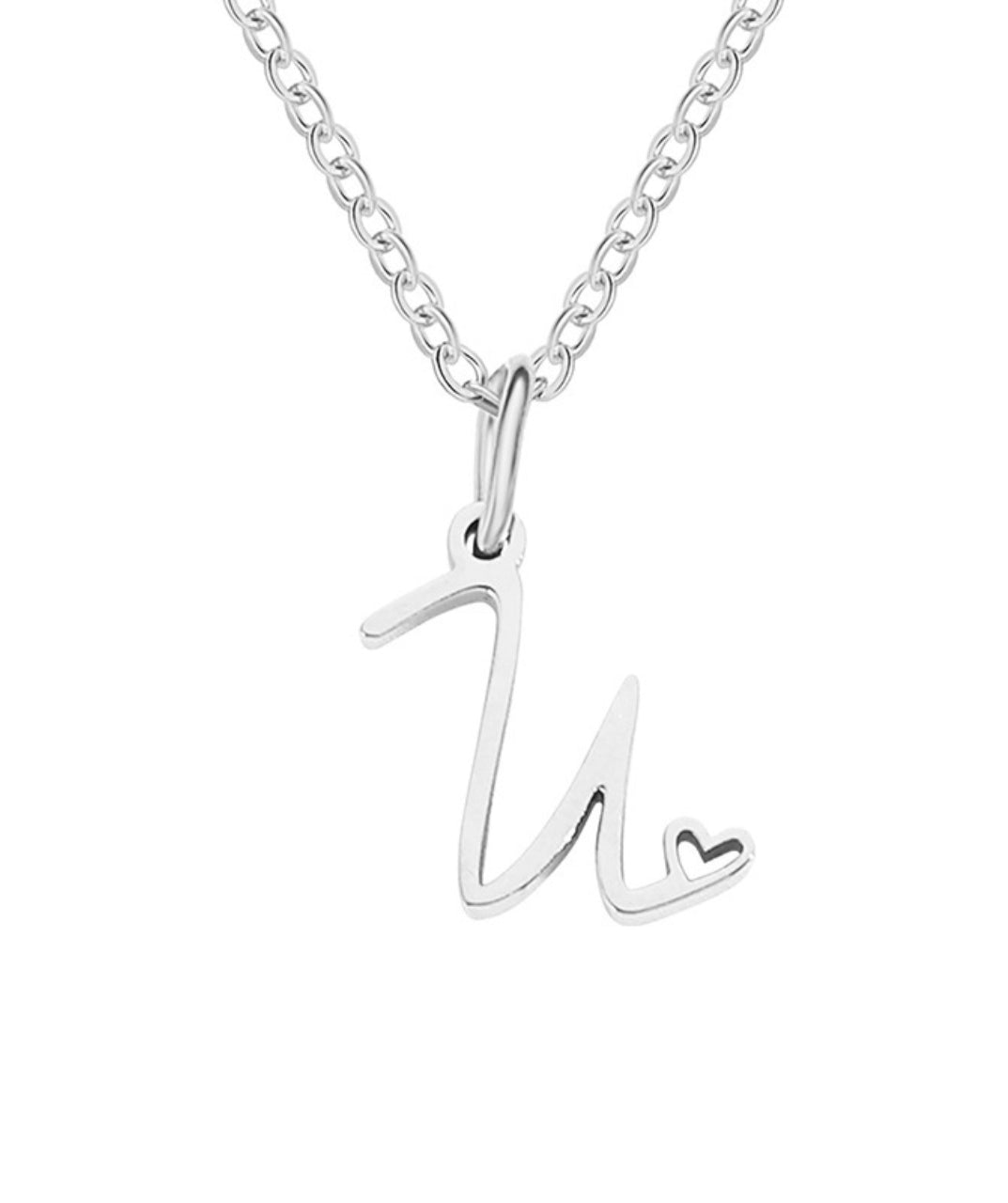 Letter Pendant Necklace