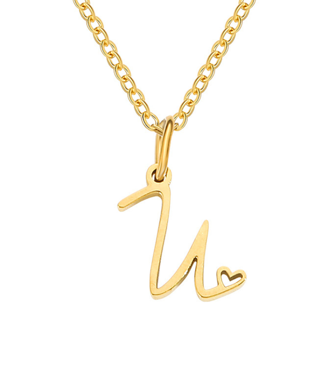 Letter Pendant Necklace