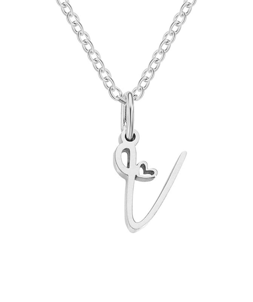 Letter Pendant Necklace