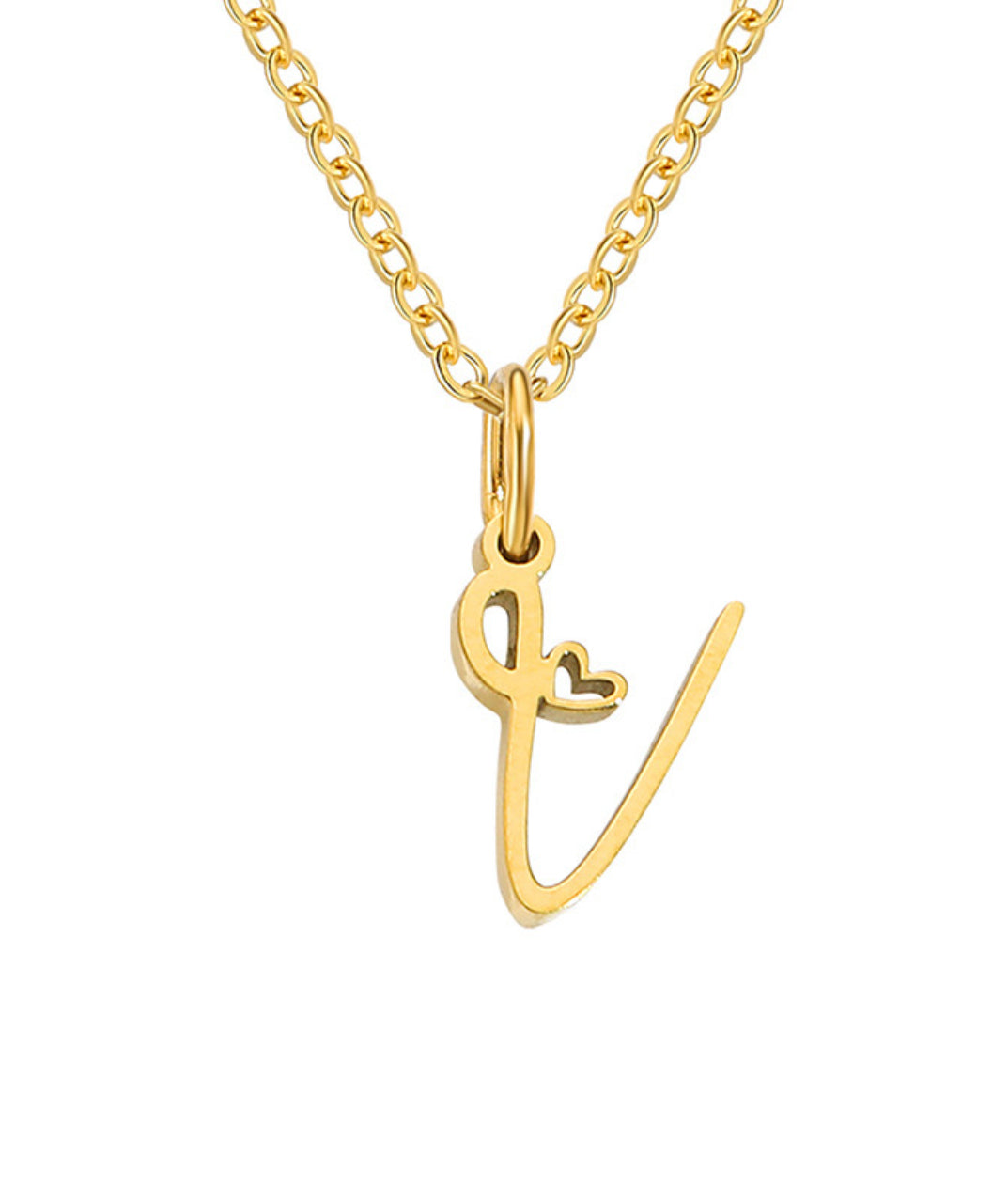 Letter Pendant Necklace