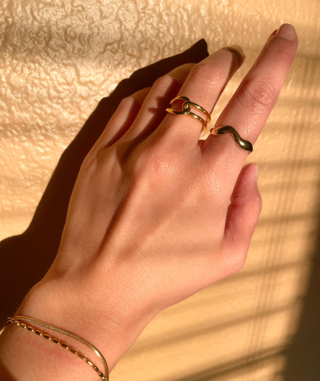 Gold Plated Stackable Rings