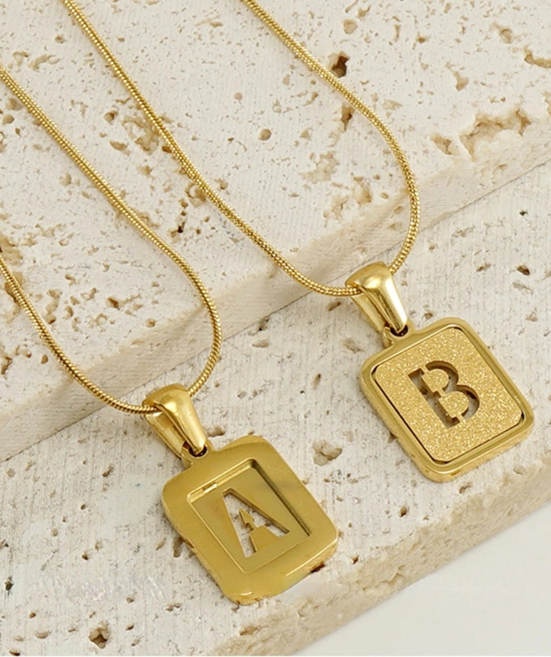 Letter Pendant Necklace