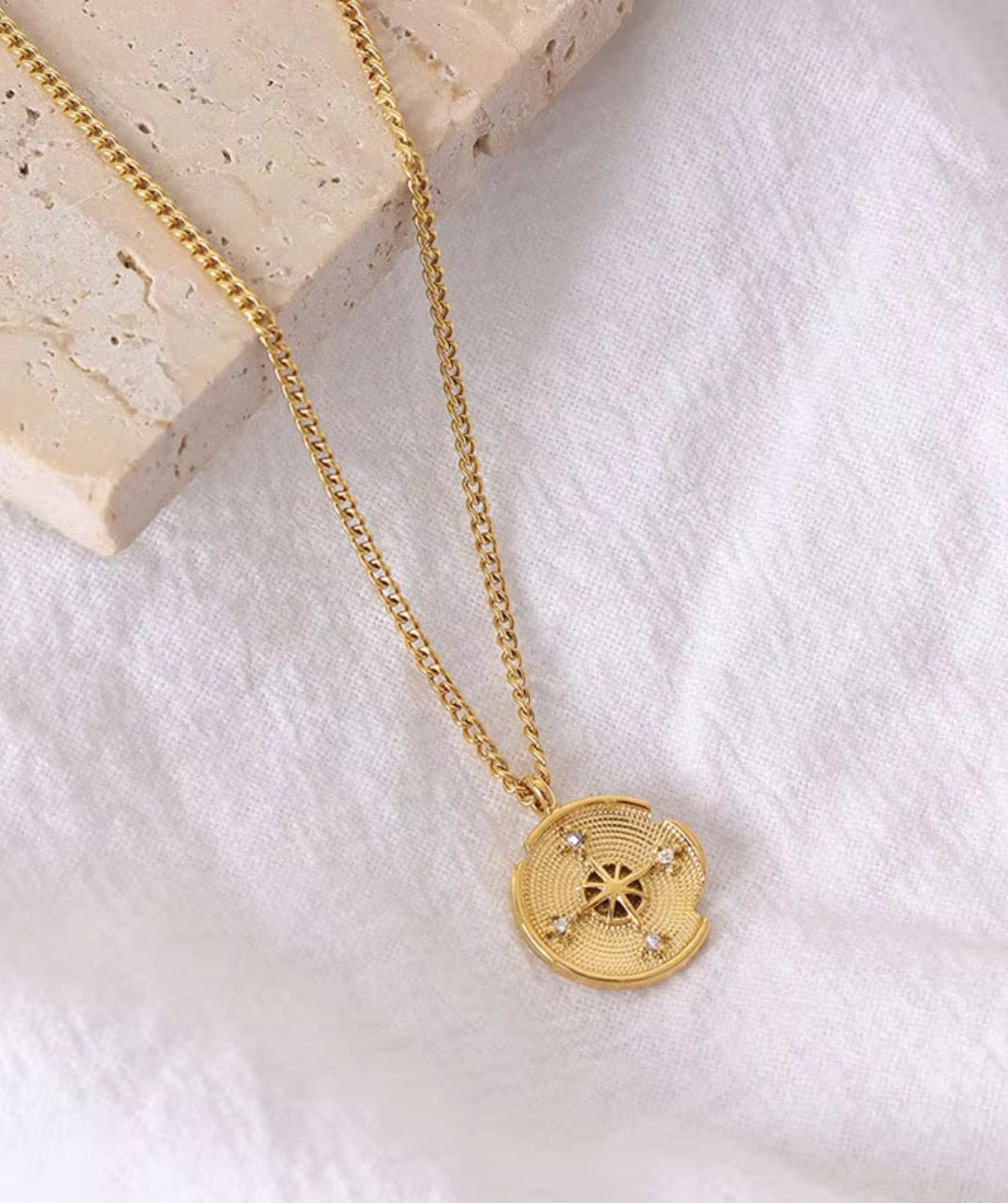 Octagonal Star Pendant Necklace