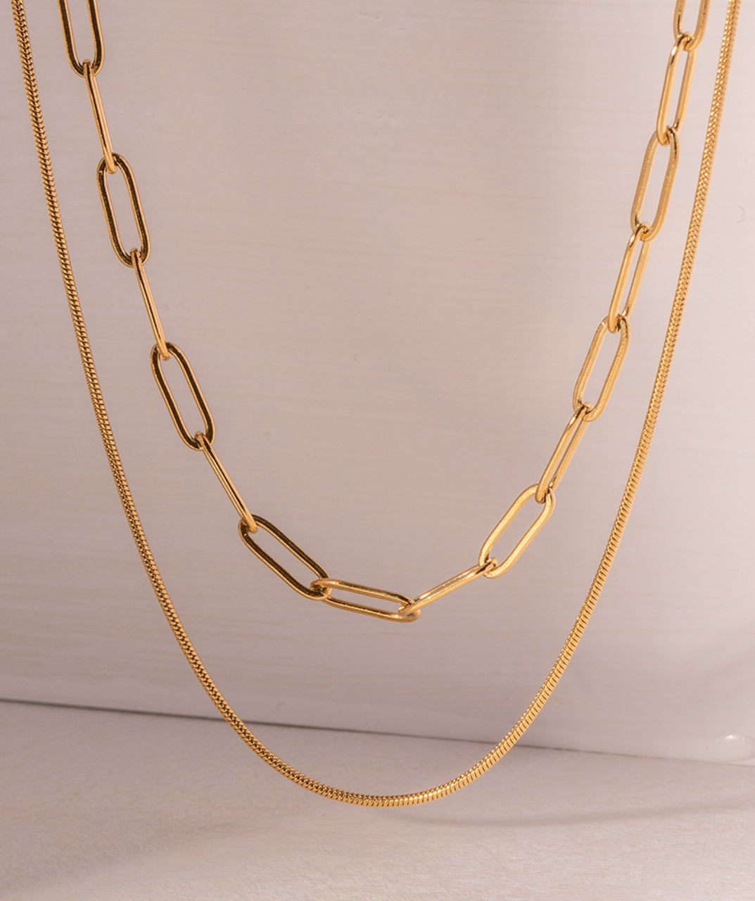 Layered Snake Chain Necklace