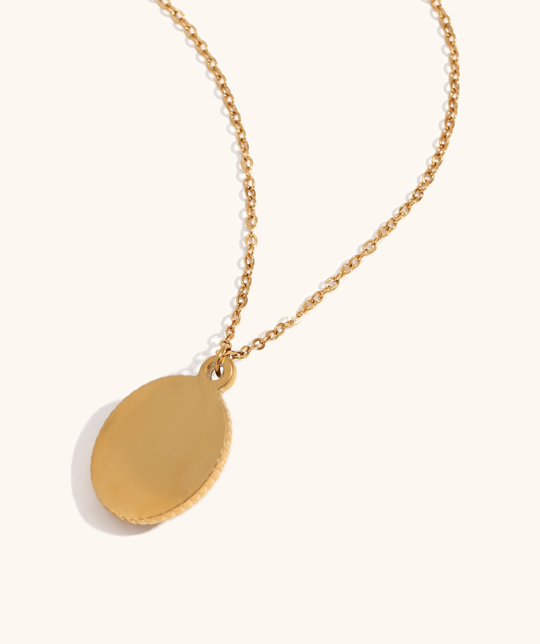 Oval Pendant Necklace