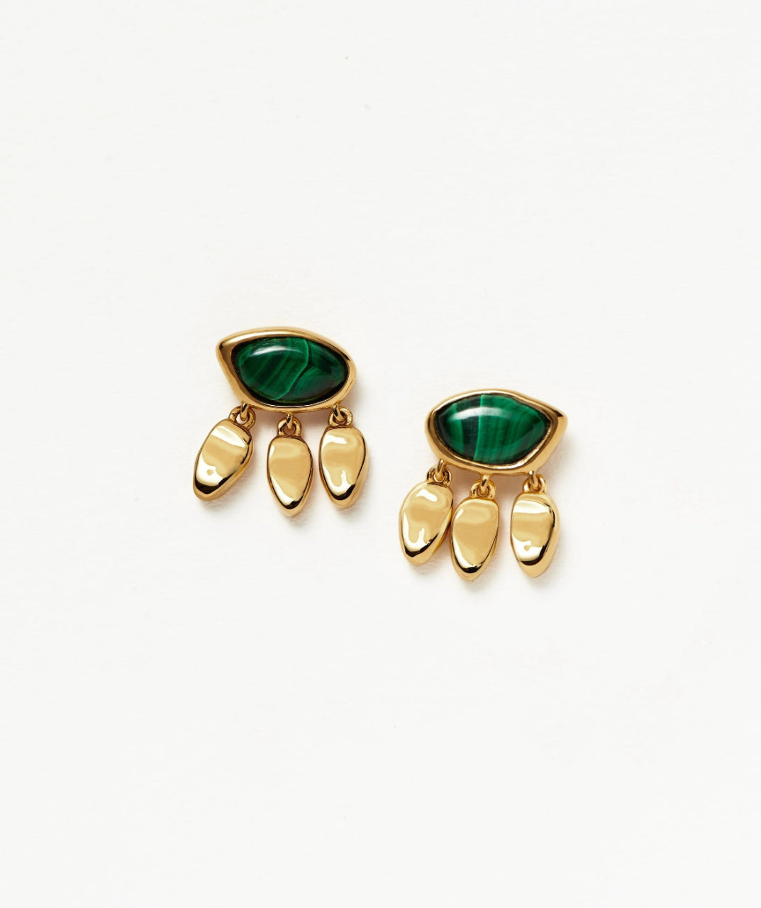 Malachite Stud Earrings