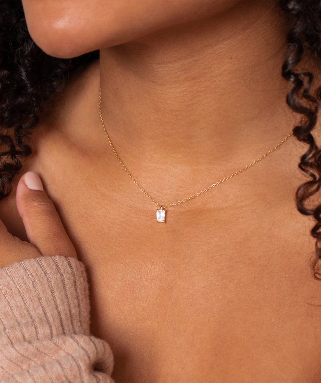 Zircon Pendant Necklace