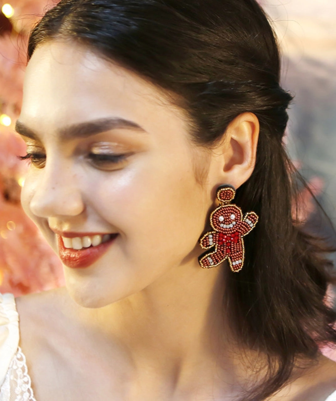 Sweet Gingerbread Man Earrings