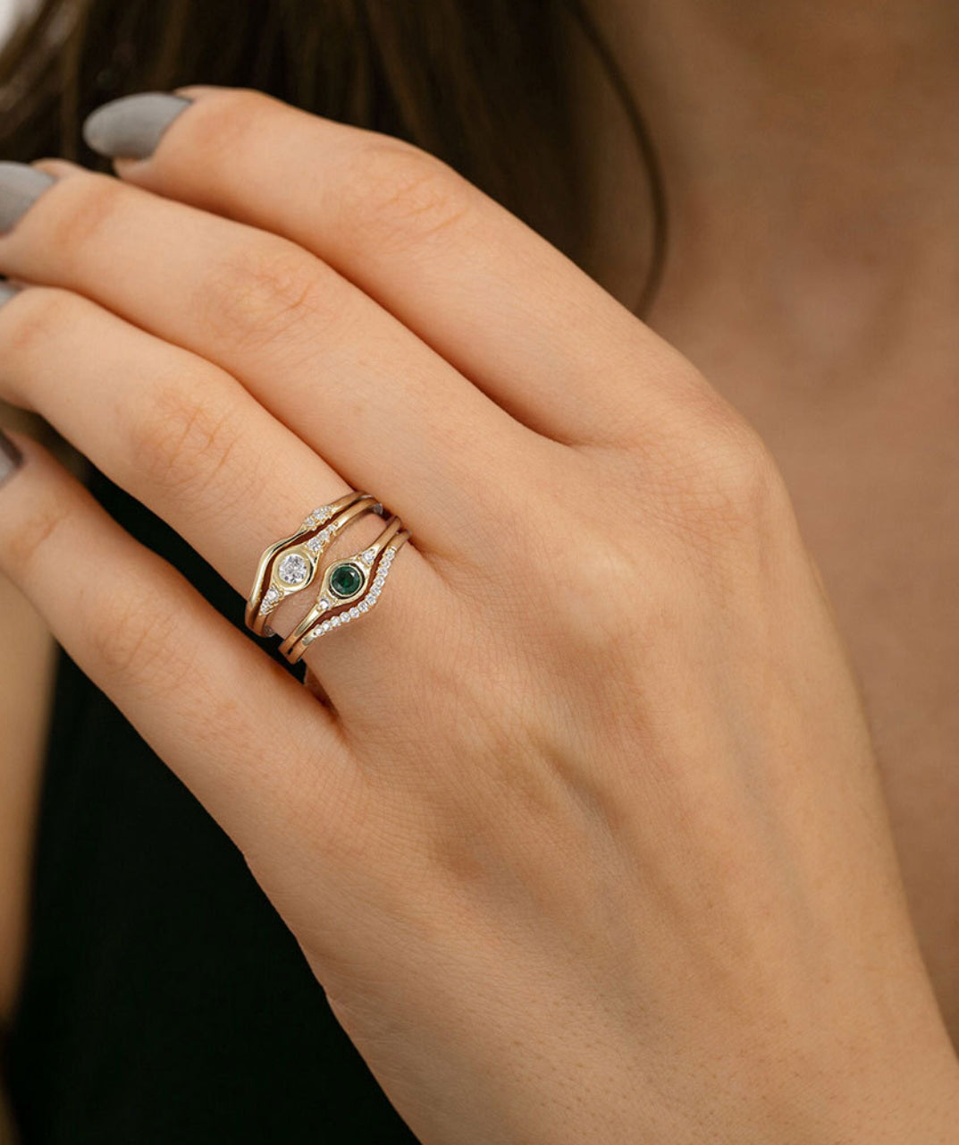 Irregular S925 Stackable Ring