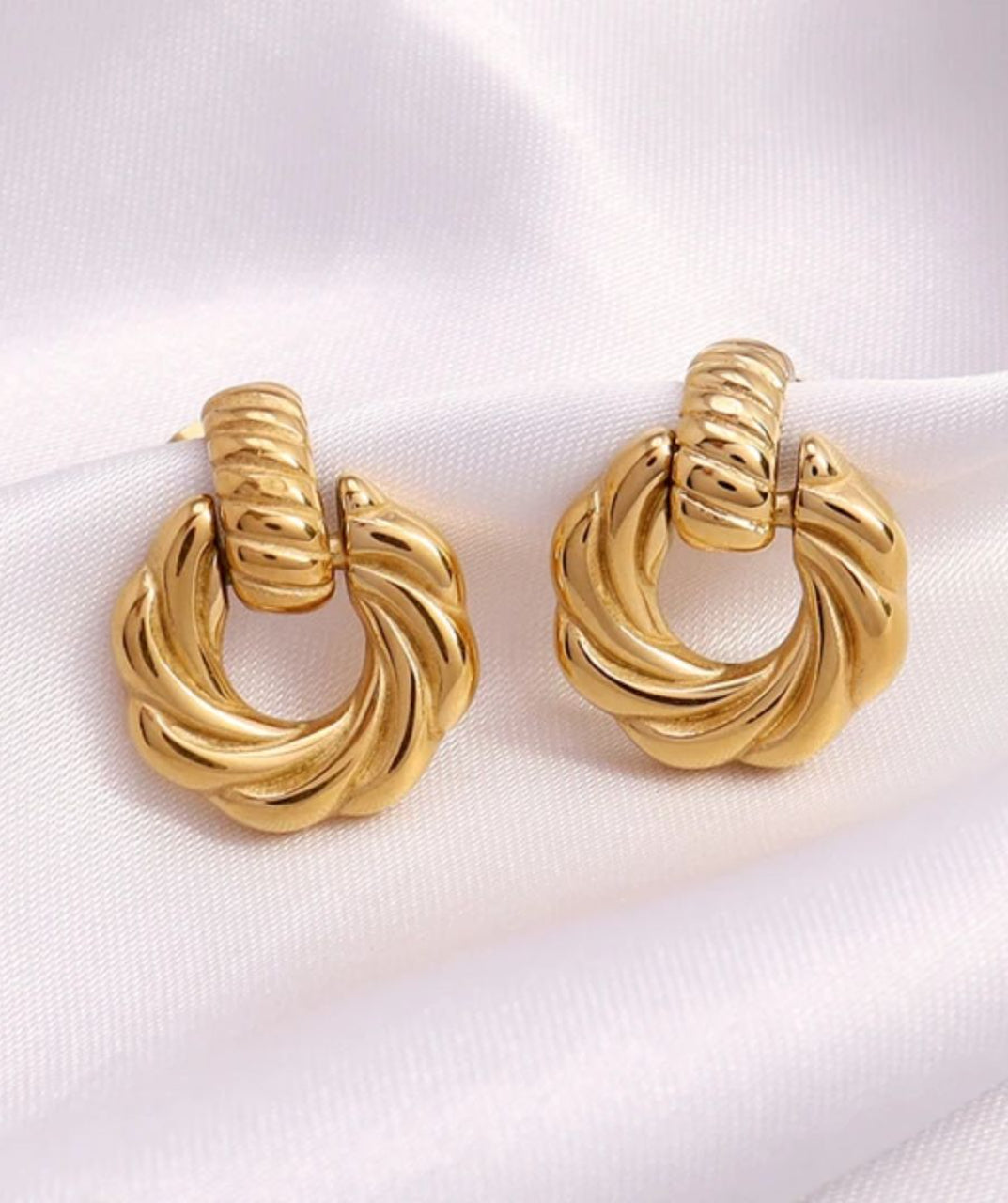 Gold-Plated Stud Earrings