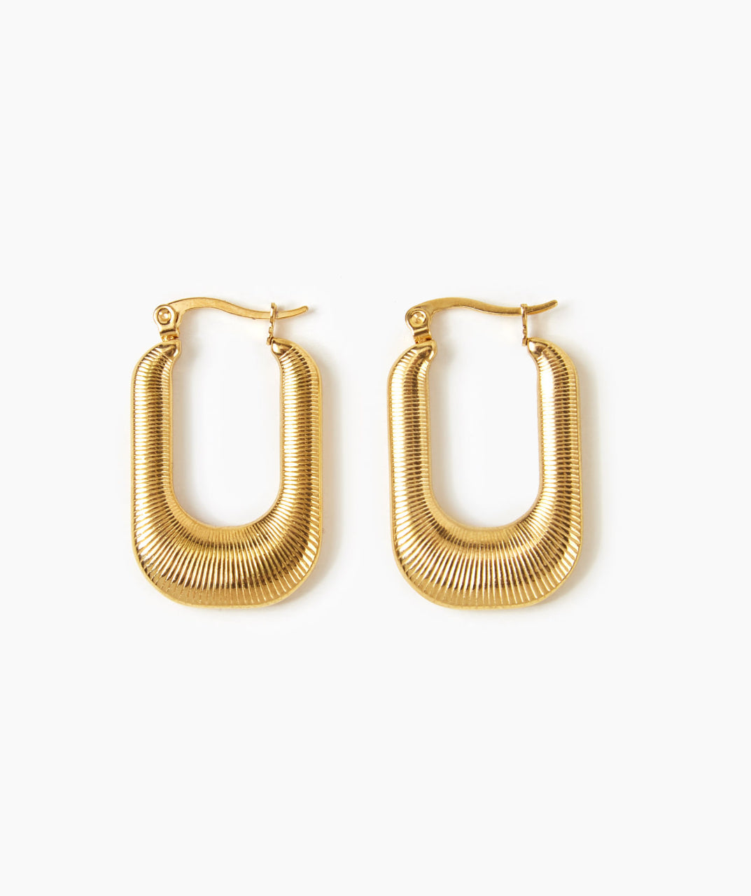 Gold-Plated Hoop Earrings