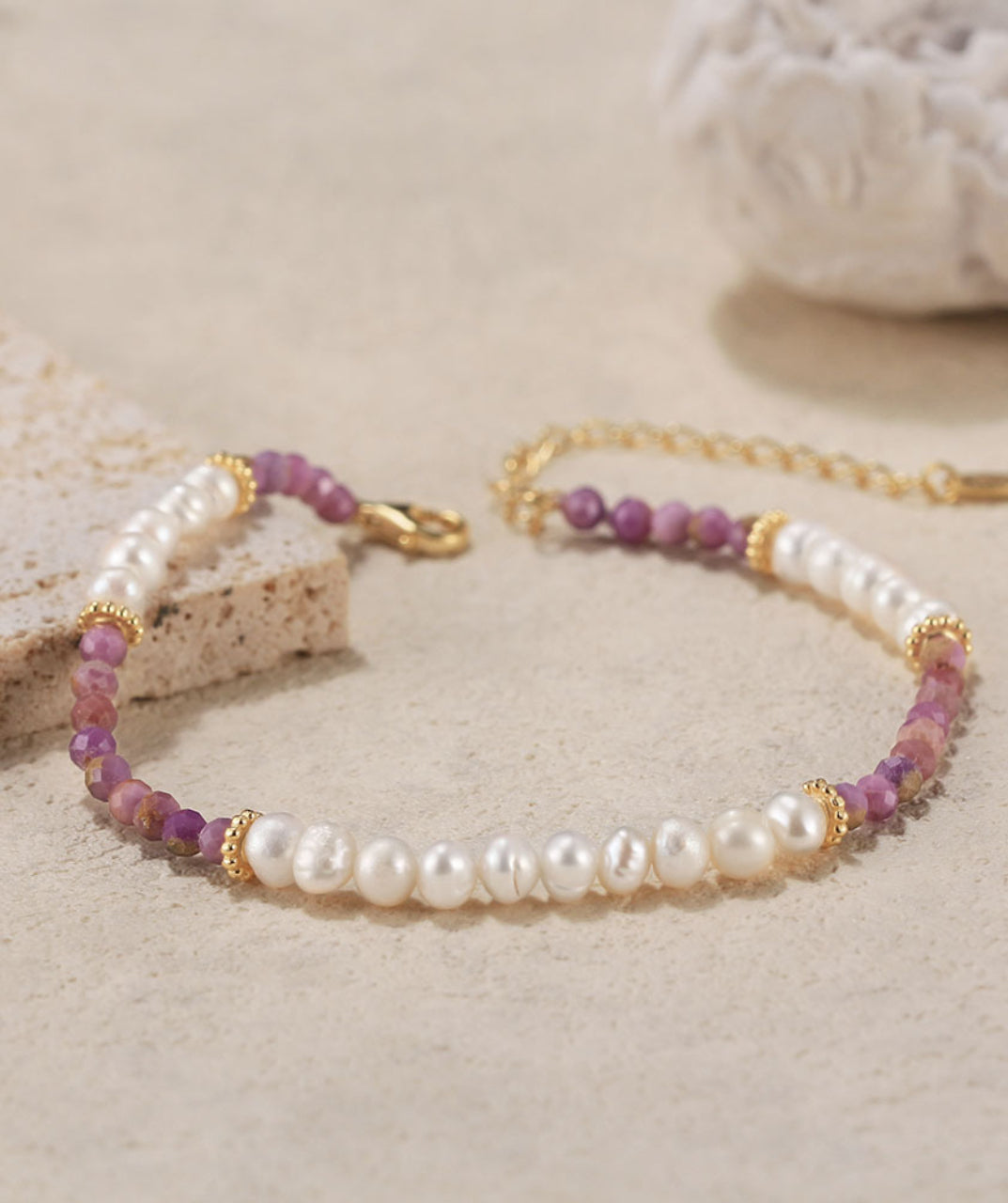 Elegant Pearl Chain Bracelet