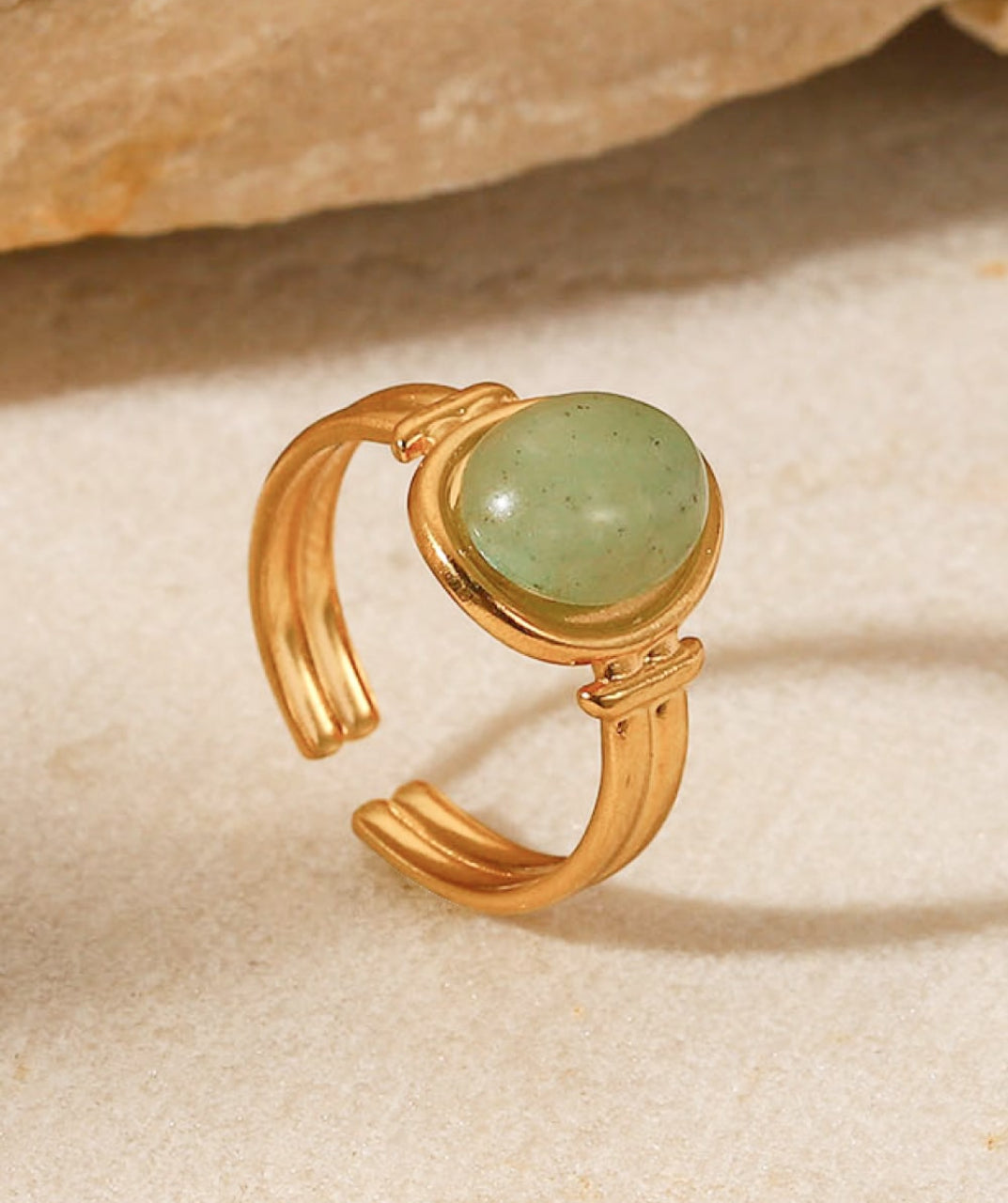 Vintage Green Stackable Ring