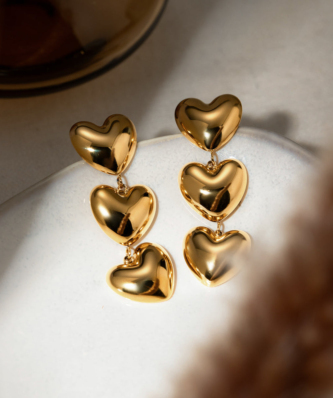 Heart Charm Earrings