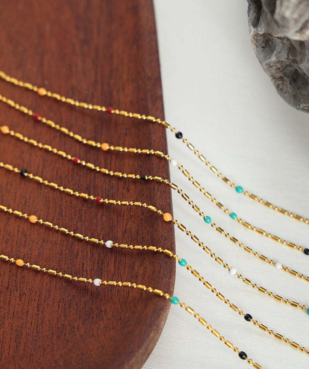 Minimalist Bead Chain Necklace