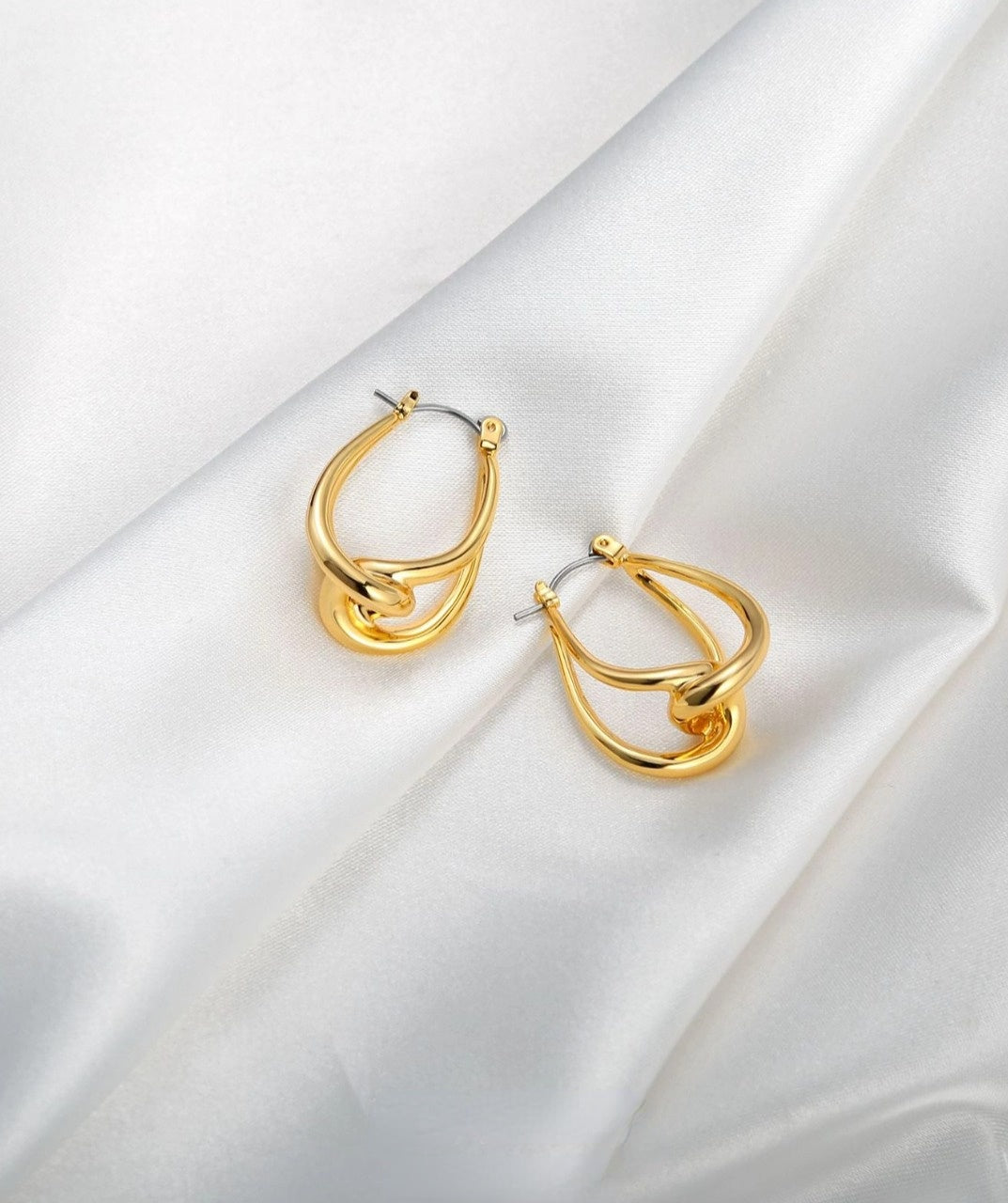 Golden Hoop Earrings