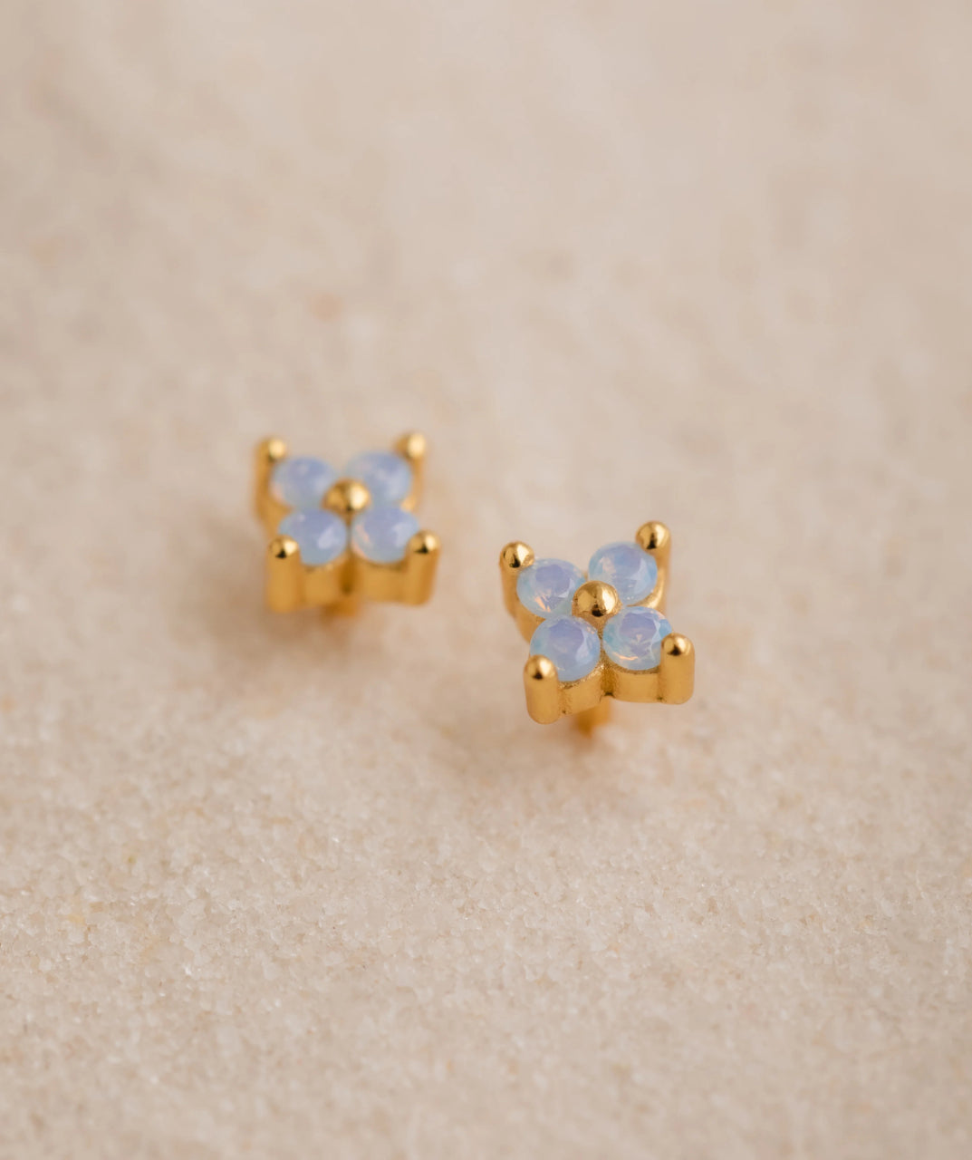 Blue Blossom Stud Earrings