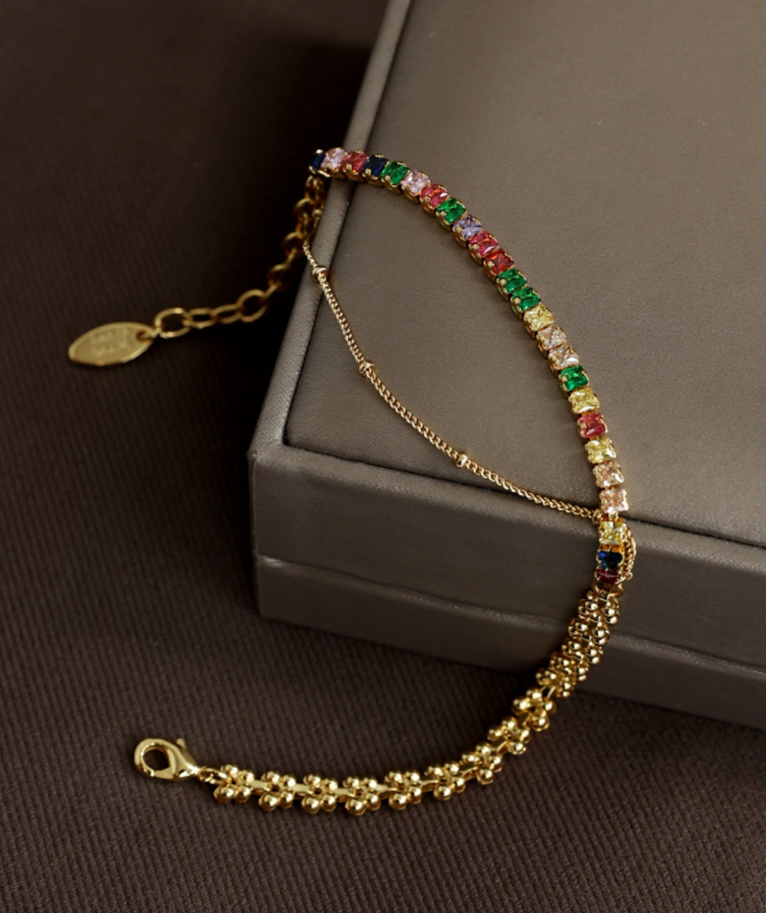 Zircon Wheat Chain Bracelet