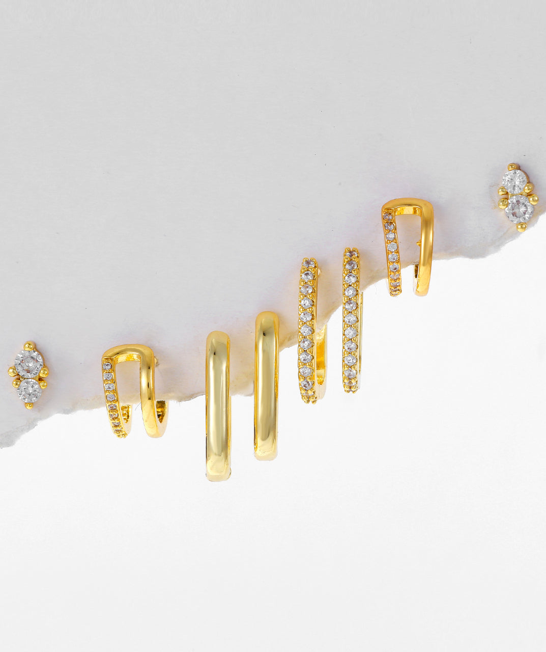 Gold-Plated Earring Set