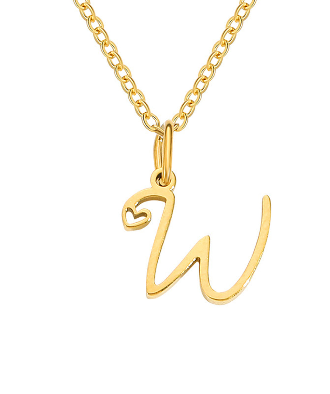 Letter Pendant Necklace